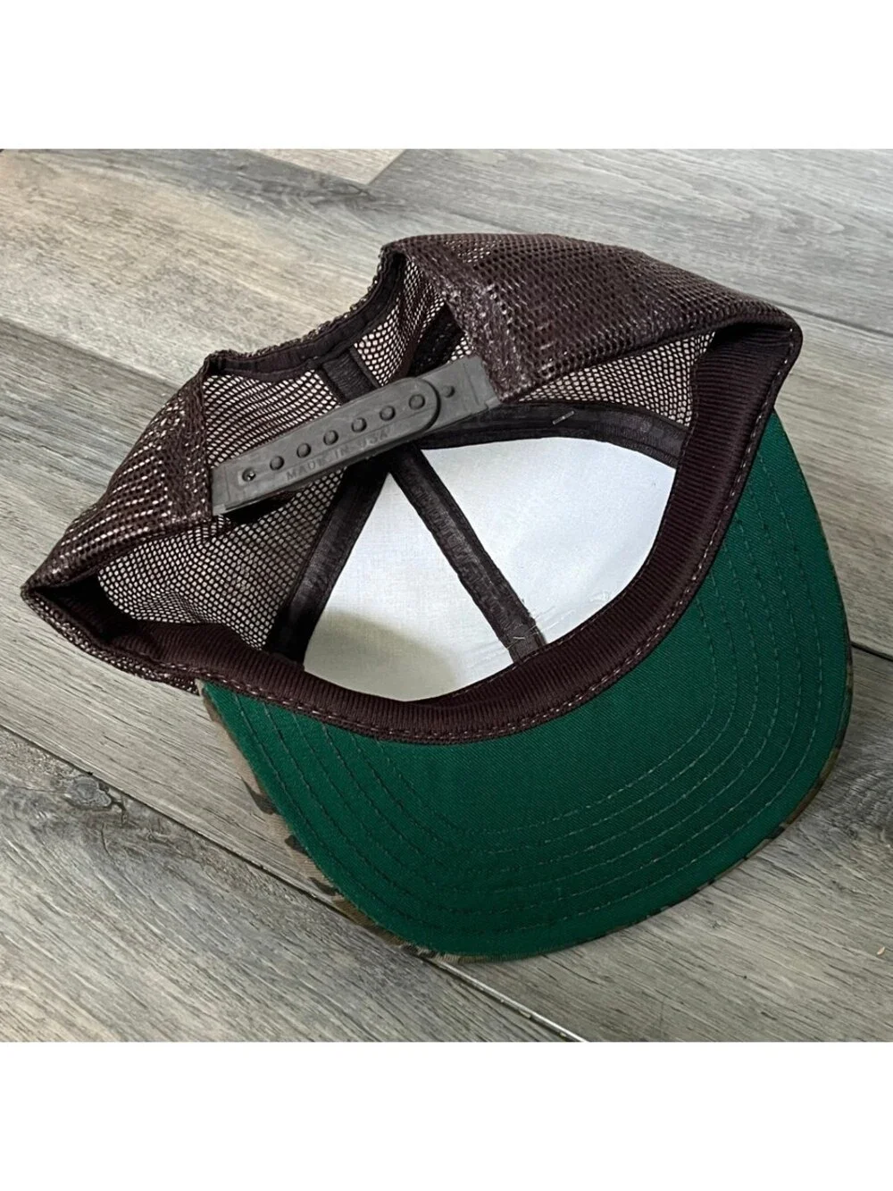 Vintage Duxbak Camo Trucker Hat One Size Snapback Meshback Hunting NEW NWT USA